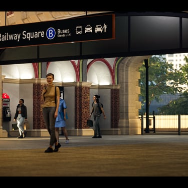 Sydney Central Station 3D Environment Art, UE5