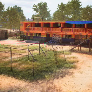 Abandoned School 3d art render for Unannounced FPS Game.