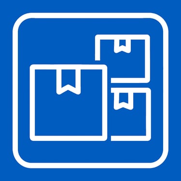 a blue and white sign with a picture of a picture of a picture of a