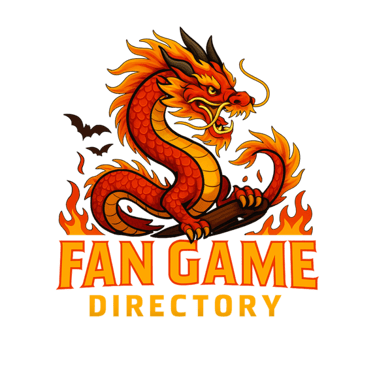 "Community logo for Dragon Gateway: Fan Game Directory – red Chinese dragon with an energetic design featuring stylized fire 