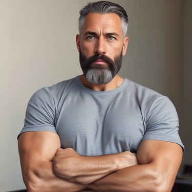 A human brain model is floating against a soft, abstract white background with curved, ribbed structures. The brain is illuminated with a warm, glowing hue, highlighting its intricate surface details.