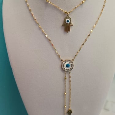 Evil eye charm necklaces