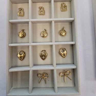 Zoe charms - bow charms - lock charms