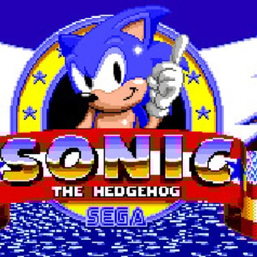 Sonic SEGA žaidimas esantis tarp R36s konsolės