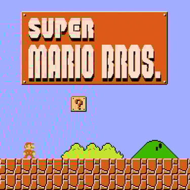 Legendinis retro super mario bros žaidimas