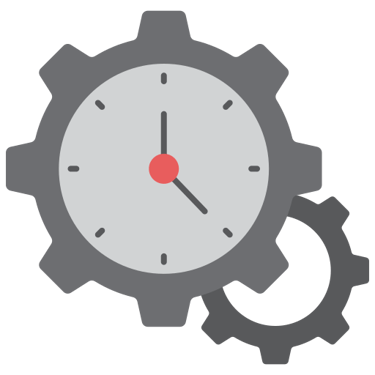 a clock with gears and gears on it