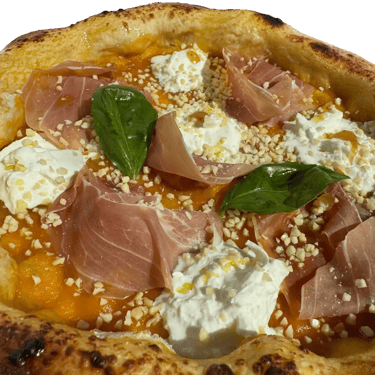 Pizza San Daniele et stracciatella