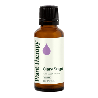 Plant Therapy Clary Sage essential oil bottle labeled KidSafe, 30 ml