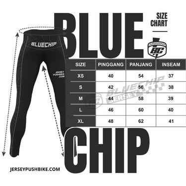 size chart detail ukuran jersey dan celana pushbike balance bike