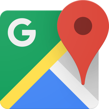 Icône officielle de l’app Google Maps avec un repère rouge sur une carte stylisée.