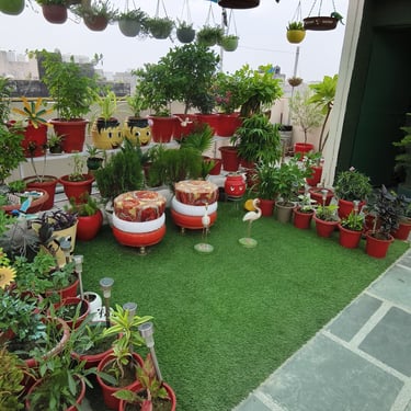 waste plastic uses , garden of kavita