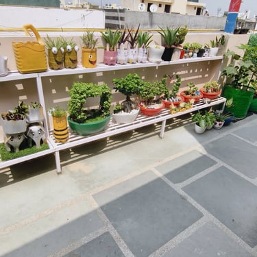 waste plastic product , garden of kavita