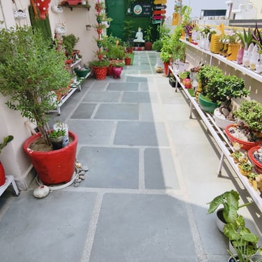 waste plastic product , garden of kavita