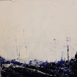 Winter snow painting