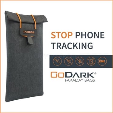 Faraday bag, faraday security, faraday privacy, godarkbags, go dark bags