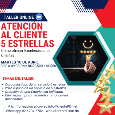 Taller atención al cliente 5 estrellas 
