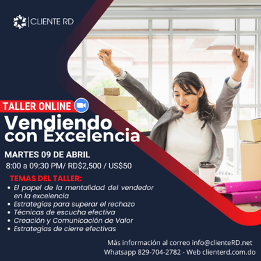 Taller online vendiendo con excelencia