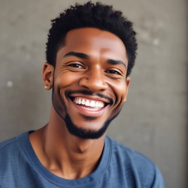 A pine cone rests on a wooden surface, casting a shadow in the sunlight. The background features a blurred view of a tranquil blue body of water.
