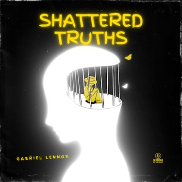 Glowing yellow figure in a mind prison