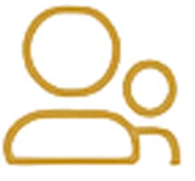 sketch of 2 persons of different high to indicate tailored solutions