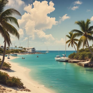 A street advertisement is placed in front of a stone building with an arched window. The ad promotes a website, marcobeteta.com, and suggests finding restaurants. It lists various cuisines such as Mexican, Israeli, Greek, and more, with an image of food including pasta and what appears to be shrimp.