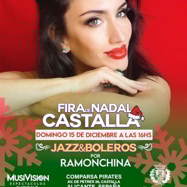 Show de Jazz por la cantante Ramonchina en la Fira de Nadal de Castalla