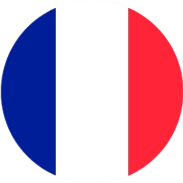 a round french flag
