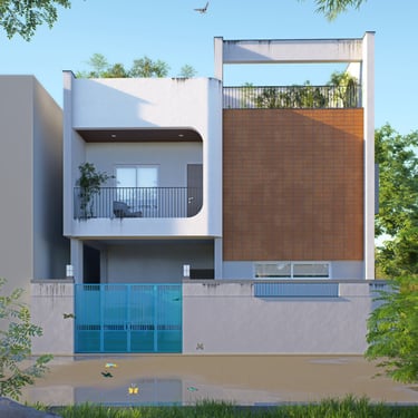 House design by onebyeight in Odisha