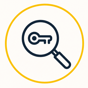pictogramme analyse de mots-clés