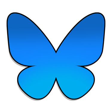 a blue butterfly butterfly, the bluesky logo, twitter's replacement