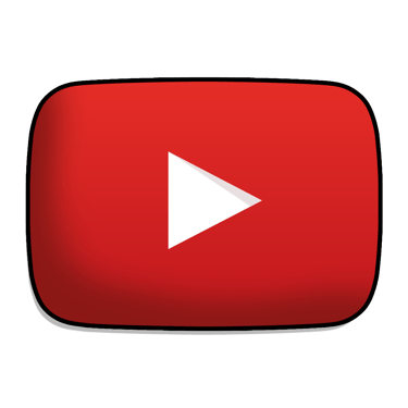 red youtube play button logo