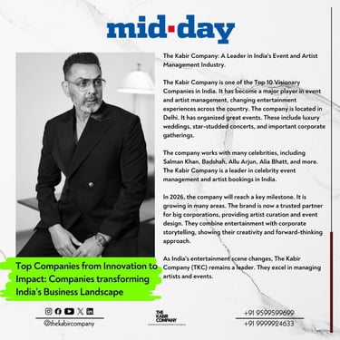 The Kabir Company featured in MIDDAY 