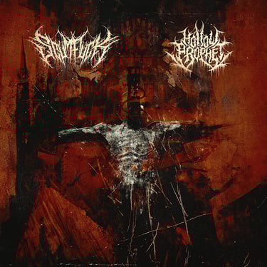 Hollow Prophet X Scumfuck split cover