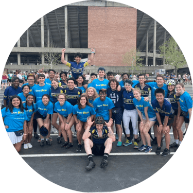 Lovett's Beer Bike team