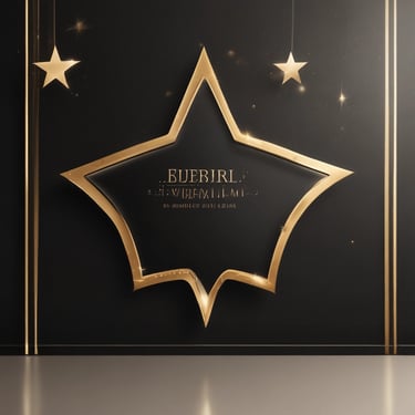 A dimly lit salon with multiple styling chairs positioned along a mirrored wall. The space features exposed wooden beams on the ceiling. A piece of modern artwork hangs on a white brick wall opposite a row of chairs. Vanity mirrors with bright lights are visible on the right, reflecting the furniture and adding a contrast of light.