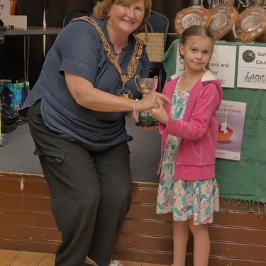 Sandy Garden & Craft Show 2024 - Bethany Adams - ERNEST HEREFORD JUNIOR TROPHY - (the junior exhibitor - most points in Show