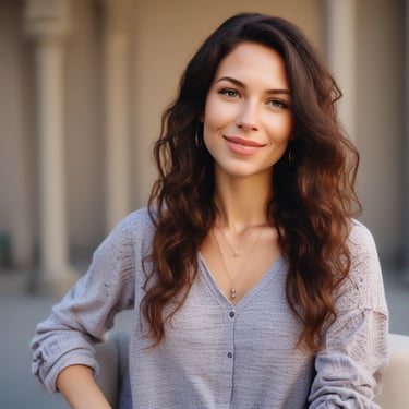 woman wearing black crew-neck shirt