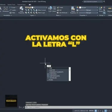 Cómo crear una línea en AutoCAD