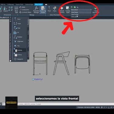 Cómo Crear BLOQUES DINÁMICOS en AUTOCAD | Vista Frontal, Lateral y Planta