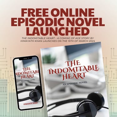 a photo announcement of free online episodic novel launch