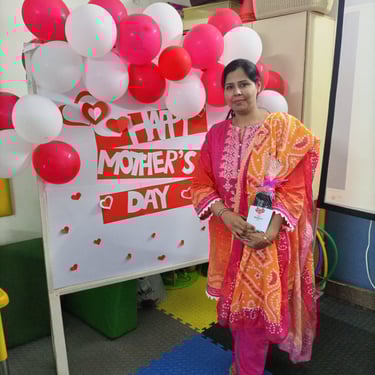 Child engaged in sensory play activity