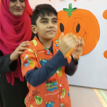 Child exploring different textures during sensory play