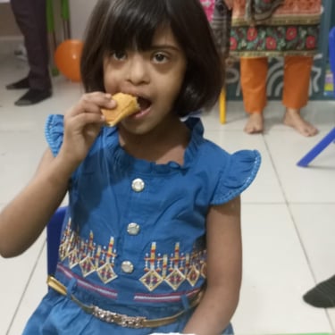 Children engaged in an art activity