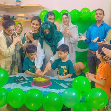 Child enjoying a collaborative therapy activity