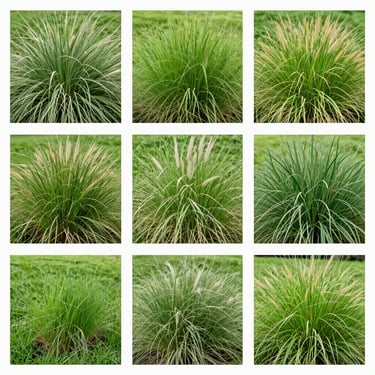 picture of various grass varietys