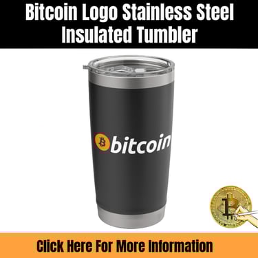 Bitcoin Logo Stainless Steel Insulated Tumbler