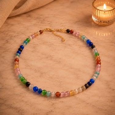 cat eye stone bracelet colorful protective gemstone jewelry for focus intuition and energetic balance