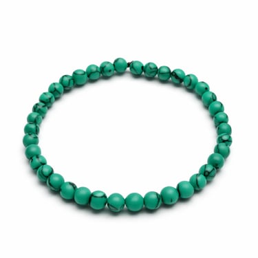 green howlite bracelet with natural stone beads, calming crystal jewelry for emotional balance and daily wear