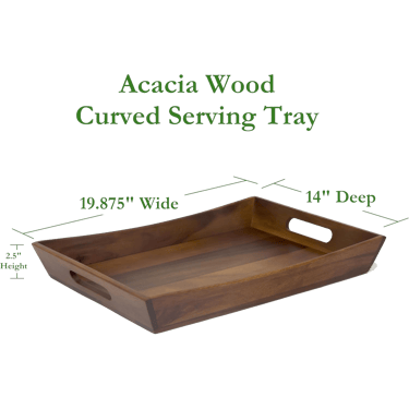 Acacia Curved Serving Tray