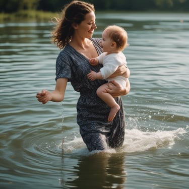 A collection of white candles in glass jars is displayed, with varied labels such as 'Tuileries' and 'Kyoto.' The foreground features a variety of dried, colorful flowers wrapped in clear plastic. The scene conveys a calming yet sophisticated ambiance with its gentle pastel hues and elegant arrangement.